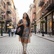 Picture of Vibrant Ganesha Organic Cotton Tote Bag | Mindful Living, Eco-Chic Style