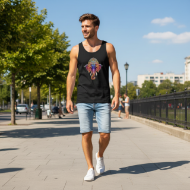 Picture of Vibrant Ganesha Mandala Flow Unisex Tank Top