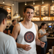 Picture of Vibrant Mandala Spiritflow Unisex Tank | Mindful Yoga & Everyday Comfort