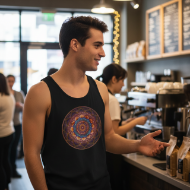 Picture of Vibrant Mandala Spiritflow Unisex Tank | Mindful Yoga & Everyday Comfort