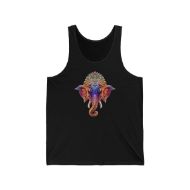 Picture of Vibrant Ganesha Mandala Flow Unisex Tank Top