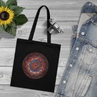Bild von Sacred Mandala Organic Cotton Tote Bag | Eco-Chic & Conscious Carryall
