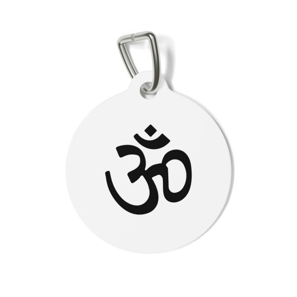 Picture of Om Symbol Pet Tag, Personalized Pet ID Tag, Dog Tag for Pet Lovers, Unique Pet Accessory, Gift for Pet Owners
