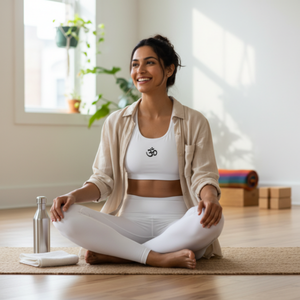 Picture of Yoga Om Flow Sports Bra - Spiritual Comfort & Support