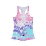 Divine Ganesh Tie-Dye Racerback Tank Top - Cotton Candy - back