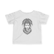 Little Ganesha's Blessing Infant Tee - White - front