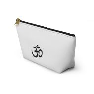 Sacred Journey Spiritual Yoga & Meditation Pouch - Black zipper - front side