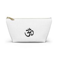 Sacred Journey Spiritual Yoga & Meditation Pouch - White zipper - front