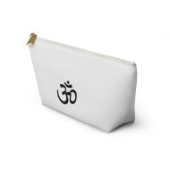 Sacred Journey Spiritual Yoga & Meditation Pouch - White zipper - front side