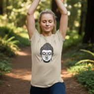 Picture of Buddha  Enlightened Spirit Cotton Tee | Zen Meditation & Yoga Shirt