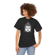Buddha  Enlightened Spirit Cotton Tee | Zen Meditation & Yoga Shirt - Black - person 1