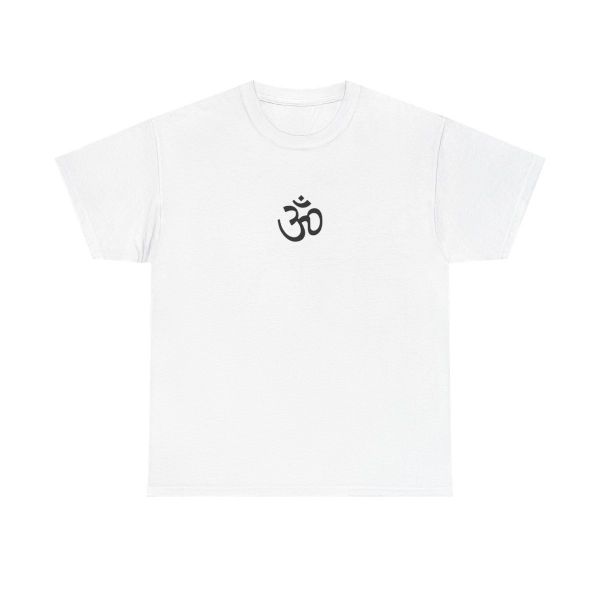Sacred Om Symbol Yoga & Meditation Tee - White - front