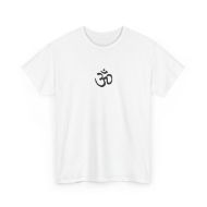 Sacred Om Symbol Yoga & Meditation Tee - White - front 2