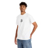 Sacred Om Symbol Yoga & Meditation Tee - White - person 4