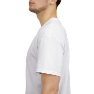 Sacred Om Symbol Yoga & Meditation Tee - White - person 9 sleeve left closeup