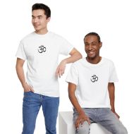 Sacred Om Symbol Yoga & Meditation Tee - White - duo 3
