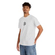 Sacred Om Symbol Yoga & Meditation Tee - Ash - person 4