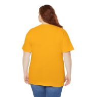 Sacred Om Symbol Yoga & Meditation Tee - Gold - person 5 back