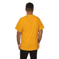 Sacred Om Symbol Yoga & Meditation Tee - Gold - person 6 back