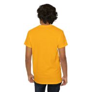 Sacred Om Symbol Yoga & Meditation Tee - Gold - person 7 back