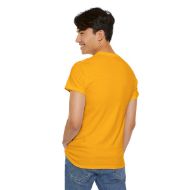 Sacred Om Symbol Yoga & Meditation Tee - Gold - person 8 back