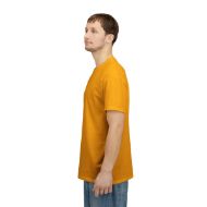Sacred Om Symbol Yoga & Meditation Tee - Gold - person 9 sleeve left