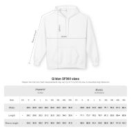 Inner Peace Buddha Hoodie - White - size chart