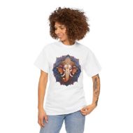 Unisex Heavy Cotton Tee - White - person 1