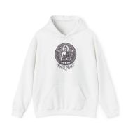 Inner Peace Buddha Hoodie - White - front