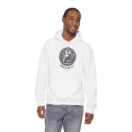 Inner Peace Buddha Hoodie - White - person 6 front