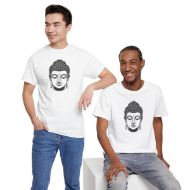 Buddha  Enlightened Spirit Cotton Tee | Zen Meditation & Yoga Shirt - White - duo 3