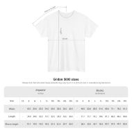 Buddha  Enlightened Spirit Cotton Tee | Zen Meditation & Yoga Shirt - White - size chart