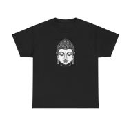 Buddha  Enlightened Spirit Cotton Tee | Zen Meditation & Yoga Shirt - Black - front