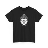 Buddha  Enlightened Spirit Cotton Tee | Zen Meditation & Yoga Shirt - Black - front 2