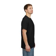 Buddha  Enlightened Spirit Cotton Tee | Zen Meditation & Yoga Shirt - Black - person 9 sleeve right