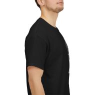 Buddha  Enlightened Spirit Cotton Tee | Zen Meditation & Yoga Shirt - Black - right sleeve