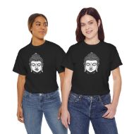 Buddha  Enlightened Spirit Cotton Tee | Zen Meditation & Yoga Shirt - Black - duo 2