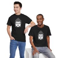 Buddha  Enlightened Spirit Cotton Tee | Zen Meditation & Yoga Shirt - Black - duo 3