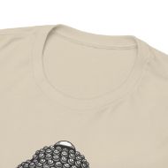 Buddha  Enlightened Spirit Cotton Tee | Zen Meditation & Yoga Shirt - Sand - neck