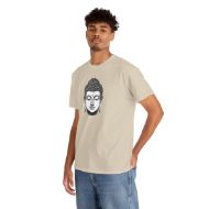 Buddha  Enlightened Spirit Cotton Tee | Zen Meditation & Yoga Shirt - Sand - person 4