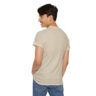 Buddha  Enlightened Spirit Cotton Tee | Zen Meditation & Yoga Shirt - Sand - person 8 back