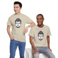Buddha  Enlightened Spirit Cotton Tee | Zen Meditation & Yoga Shirt - Sand - duo 3